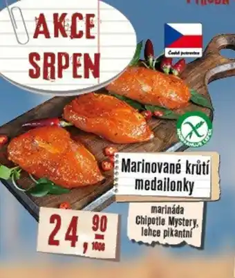 Maso Třebovle Marinované krůtí medailonky nabídka