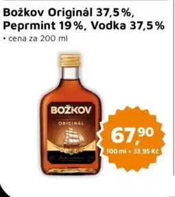 Můjobchod Božkov Originál 37,5%, Peprmint 19%, Vodka 37,5% nabídka