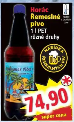 Norma Horác Řemeslné pivo nabídka