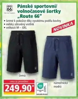Norma Pánské sportovní/volnočasové šortky „Route 66“ nabídka
