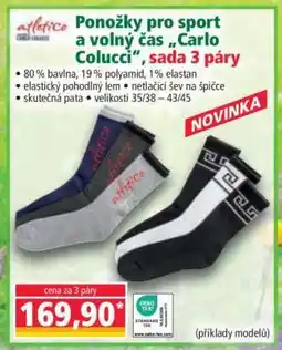Norma Ponožky pro sport a volný čas „Carlo Colucci“, sada 3 páry nabídka