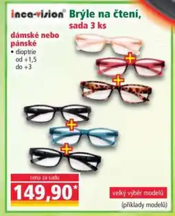 Norma Brýle na čtení, sada 3 ks nabídka