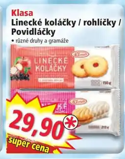 Norma Klasa Linecké koláčky / rohlíčky / Povidláčky nabídka