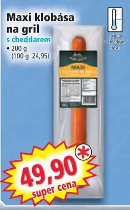 Maxi klobása na gril
