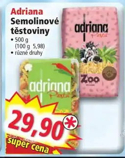 Norma Adriana Semolinové těstoviny nabídka