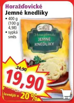 Norma HORAŽĎOVICKÉ Jemné knedlíky nabídka