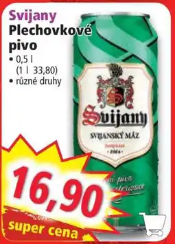 Norma Svijany Plechovkové pivo nabídka
