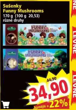 Norma Sušenky Funny Mushrooms nabídka