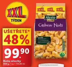 Lidl Kešu ořechy, 500 g nabídka