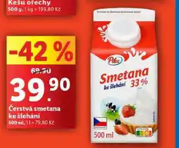 Lidl Čerstvá smetana ke šlehání, 500 ml nabídka