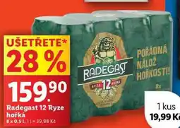 Lidl Radegast 12 Ryze hořká, 8x 0,5 l nabídka