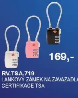 Baumax Lankový zámek na zavazadla certifikace tsa nabídka