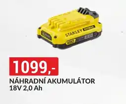 Baumax STANLEY Náhradní akumulátor 18v 2,0 ah nabídka