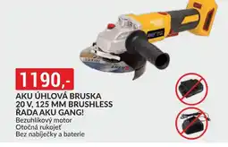 Baumax Aku úhlová bruska 20 v, 125 mm brushless řada aku gang! nabídka