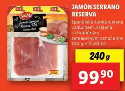 Lidl JAMÓN SERRANO RESERVA, 240 g nabídka