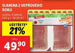 Lidl SLANINA Z VEPŘOVÉHO BOKU, 200 g nabídka