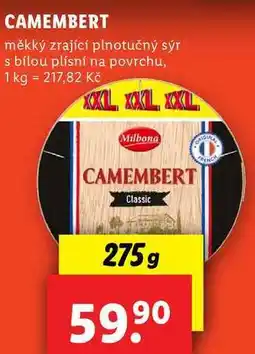 Lidl CAMEMBERT, 275 g nabídka