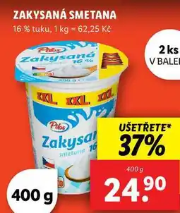 Lidl ZAKYSANÁ SMETANA, 400 g nabídka