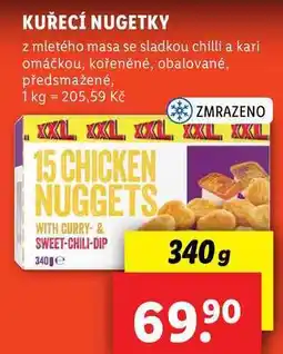Lidl KUŘECÍ NUGETKZ, 340 g nabídka
