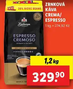 Lidl ZRNKOVÁ KÁVA CREMA/ESPRESSO, 1,2 kg nabídka
