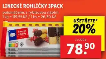 Lidl LINECKÉ ROHLÍČKY 3PACK, 3x 220 g nabídka