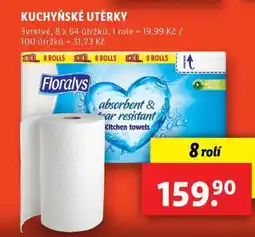 Lidl KUCHYŇSKÉ UTĚRKY, 8 rolí nabídka