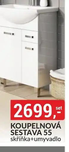 Baumax Koupelnová sestava 55 skříňka+umyvadlo nabídka