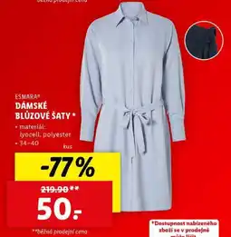 Lidl DÁMSKÉ BLŮZOVÉ ŠATY nabídka