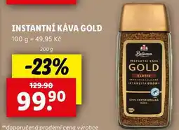 Lidl INSTANTNÍ KÁVA GOLD, 200 g nabídka