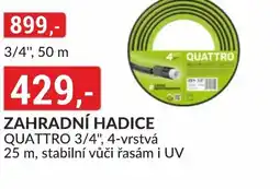 Baumax Zahradní hadice quattro 3/4" nabídka
