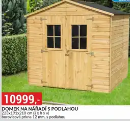 Baumax Domek na nářadí s podlahou nabídka
