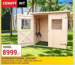 Baumax Zahradní domek zimowit nabídka