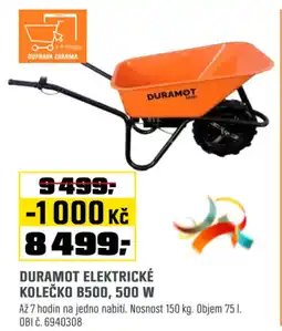 OBI Duramot elektrické kolečko b500, 500 w nabídka