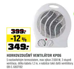 OBI Horkovzdušný ventilátor kpo6 nabídka