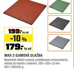 OBI Max 3 gumová dlažba nabídka