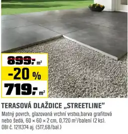 OBI Terasová dlaždice „streetline" nabídka