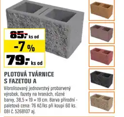 OBI Plotová tvárnice s fazetou a nabídka