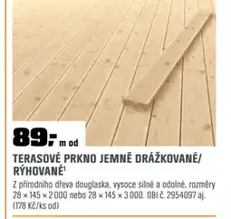 OBI Terasové prkno jemně drážkované/ rýhované¹ nabídka