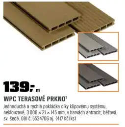 OBI Wpc terasové prkno¹ nabídka