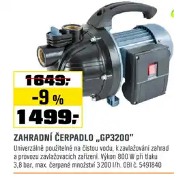 OBI Zahradní čerpadlo,,gp3200" nabídka