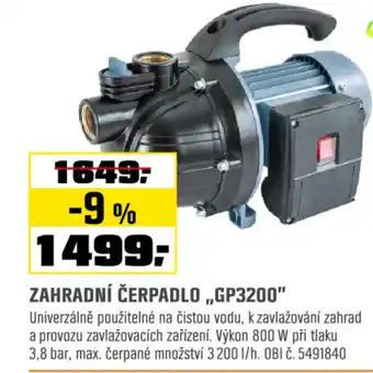 OBI Zahradní čerpadlo,,gp3200" nabídka