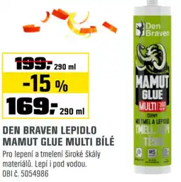 OBI Den braven lepidlo mamut glue multi bílé nabídka