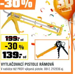 OBI Vytlačovací pistole rámová nabídka