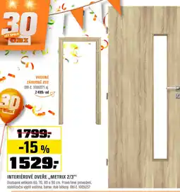 OBI Interiérové dveře „metrix 2/3″¹ nabídka