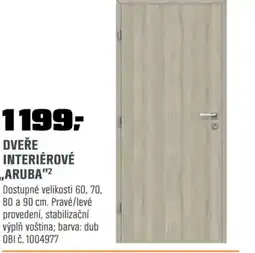 OBI Dveře interiérové ,,aruba"² nabídka