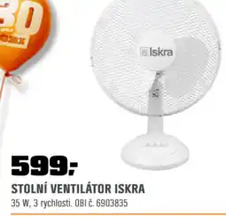 OBI Stolní ventilátor iskra nabídka