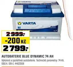 OBI Autobaterie blue dynamic 74 ah nabídka