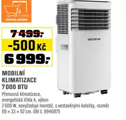 OBI Mobilní klimatizace 7000 btu nabídka
