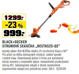 OBI BLACK+DECKER Strunová sekačka „,besta525-qs" nabídka