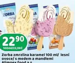 ZORBA zmrzlina karamel lesní ovoce/ s medem a mandlemi